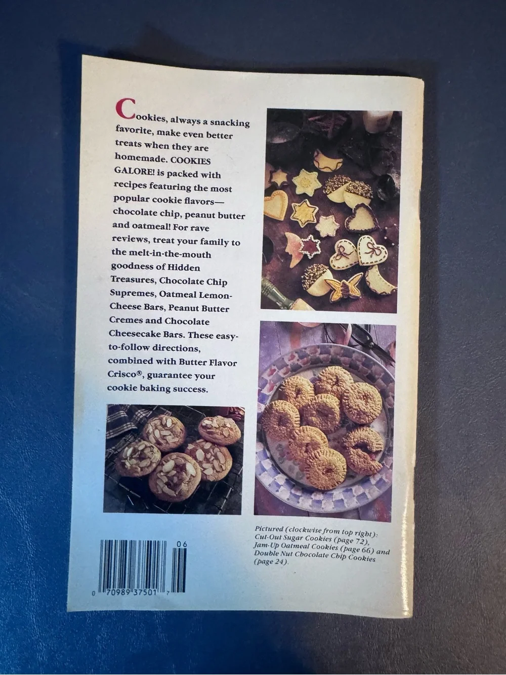 Vintage 1990 Crisco Cookies Galore Favorite Recipes Cookbook Magazine